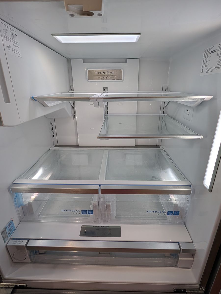 Clean refrigerator shelves and interior